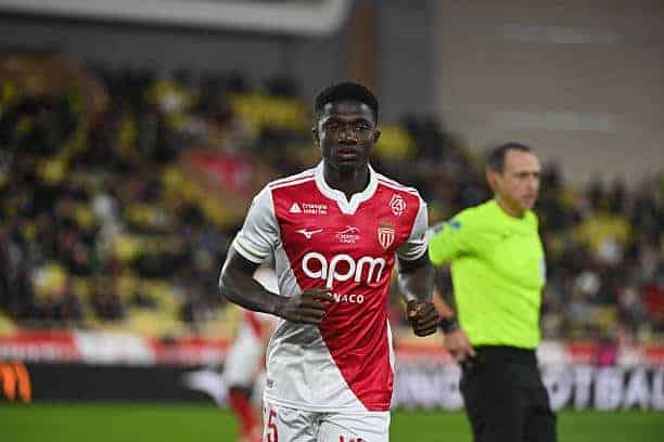 Lamine CAMARA of Monaco during the Ligue 1 McDonald's match between Monaco and Rennes at Stade Louis II on January 31, 2026 in Monaco, Monaco. (Photo by Sylvain Thomas/FEP/Icon Sport via Getty Images)