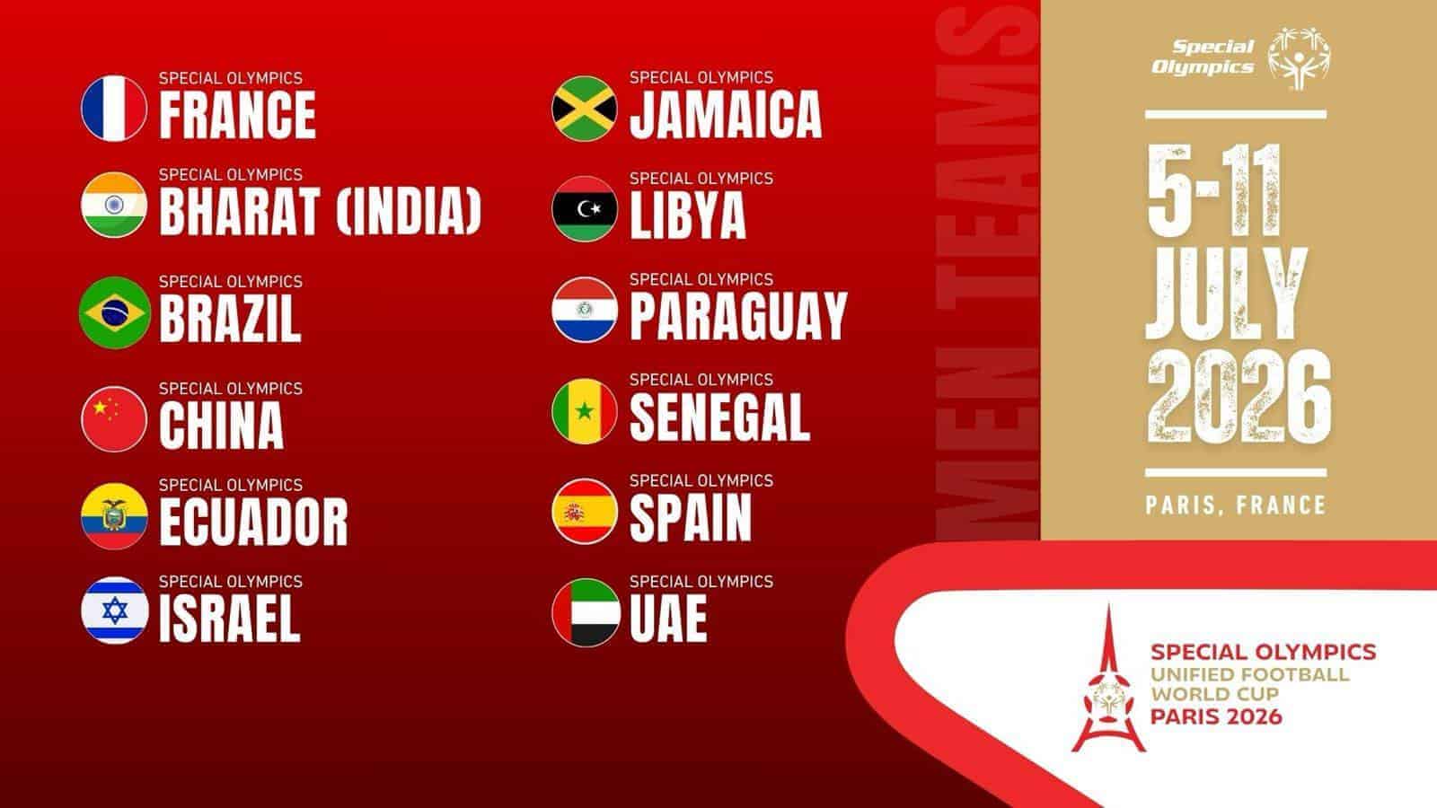 Football unifié - Special Olympics Sénégal sera à la Coupe du monde, Paris 2026 (juillet) - wiwsport