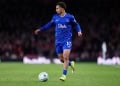 LONDON, ENGLAND - MARCH 14: Iliman Ndiaye of Everton during the Premier League match between Arsenal and Everton at Emirates Stadium on March 14, 2026 in London, England. (Photo by Marc Atkins/Getty Images)