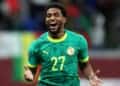 Soccer Football - CAF Africa Cup of Nations - Morocco 2025 - Round of 16 - Senegal v Sudan - Tangier Grand Stadium, Tangier, Morocco - January 3, 2026 Senegal's Ibrahim Mbaye celebrates scoring their third goal REUTERS/Amr Abdallah Dalsh