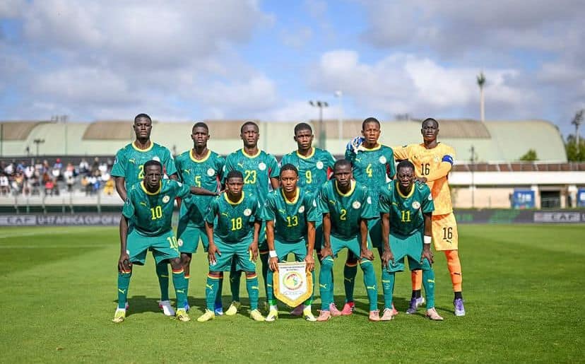 Onze de départ du Sénégal face au Ghana. CP:FSF