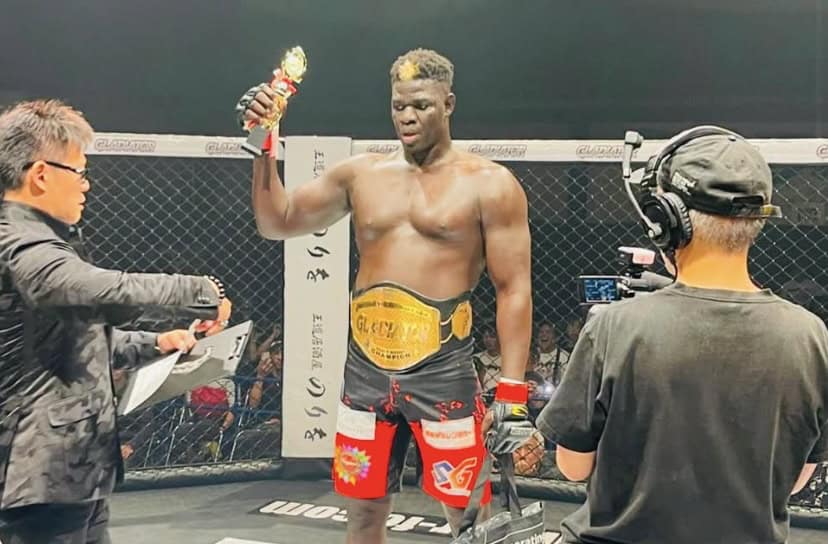 MMA : Alboury sacré champion des poids lourds de Gladiator au Japon - wiwsport