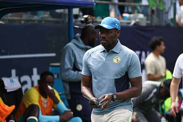 CHARLOTTE, NORTH CAROLINA - MAY 31: Head coach of Senegal Pape Thiaw attends the international friendly match between United States and Senegal at Bank of America Stadium on May 31, 2026 in Charlotte, United States. (Photo by Omar Vega/USSF/Getty Images)