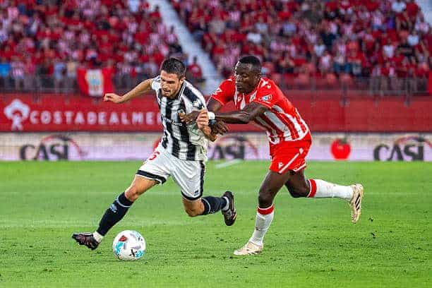 Action during the LaLiga Hypermotion Promotion Playoff Semi-Final Second Leg match between UD Almeria and CD Castellon at UD Almeria Stadium in Almeria, Spain, on June 9, 2026. (Photo by Salvador Rovira/NurPhoto via Getty Images)