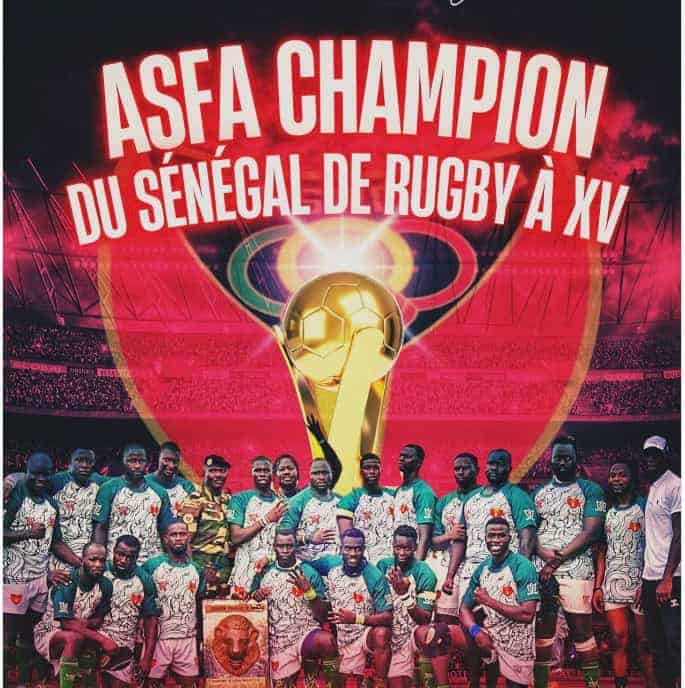 Rugby à XV : ASFA conserve son titre de champion du Sénégal et signe le doublé - wiwsport