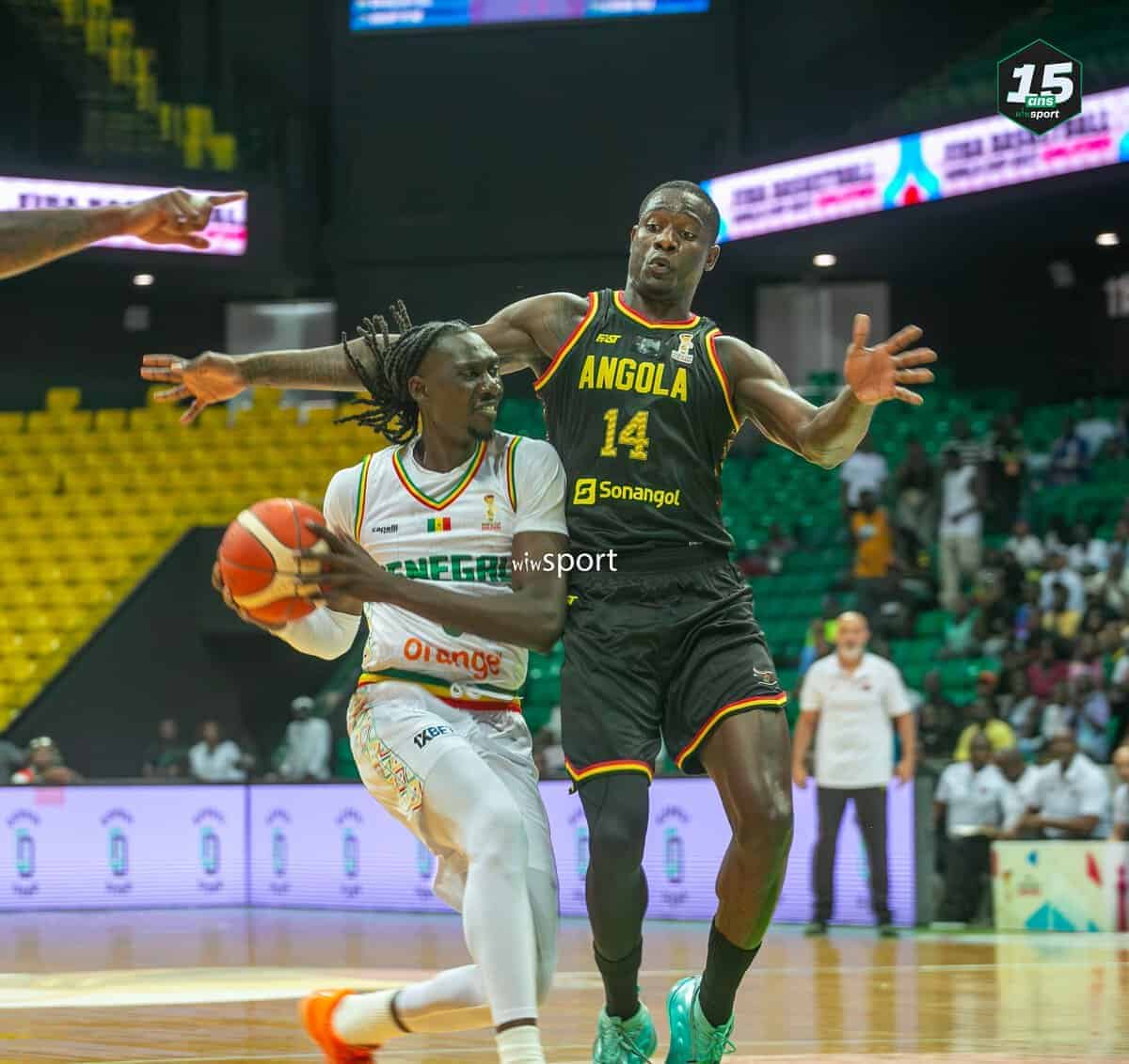 Éliminatoires Mondial 2027 : Le Sénégal mené par l’Angola à la pause (43-46) - wiwsport