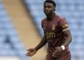 COVENTRY, ENGLAND - AUGUST 14: Lamine Camara of AS Monaco during the pre-season friendly match between Coventry City and AS Monaco at The Coventry Building Society Arena on August 14, 2026 in Coventry, England. (Photo by Sebastian Frej/Getty Images)