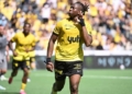 BSC Young Boys v FC Vaduz - Swiss Super League 2026/27

BERN, SWITZERLAND - AUGUST 23: Kaly Sène of Young Boys celebrating his score 2:1 during the Swiss Super League match between BSC Young Boys and FC Vaduz at Stadion Wankdorf on August 23, 2026 in Bern, Switzerland. (Photo by Manuel Winterberger/Eurasia Sport Images/Getty Images)