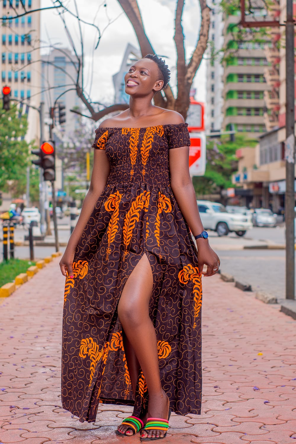 maxi-dress-Brown African Dresses in the Modern Wardrobe: Insights from African Bravo Creatives