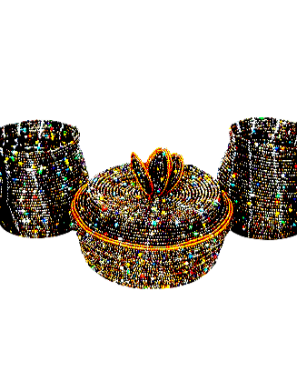 Maasai Beaded Jewelry Boxes