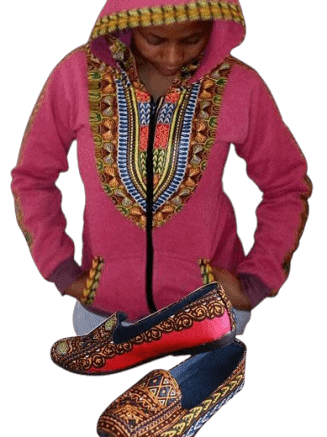 Wholesale Dashiki Hoodie and Doll Shoe Set