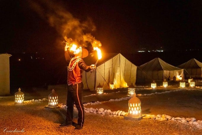 soirée agafay cracheur feu