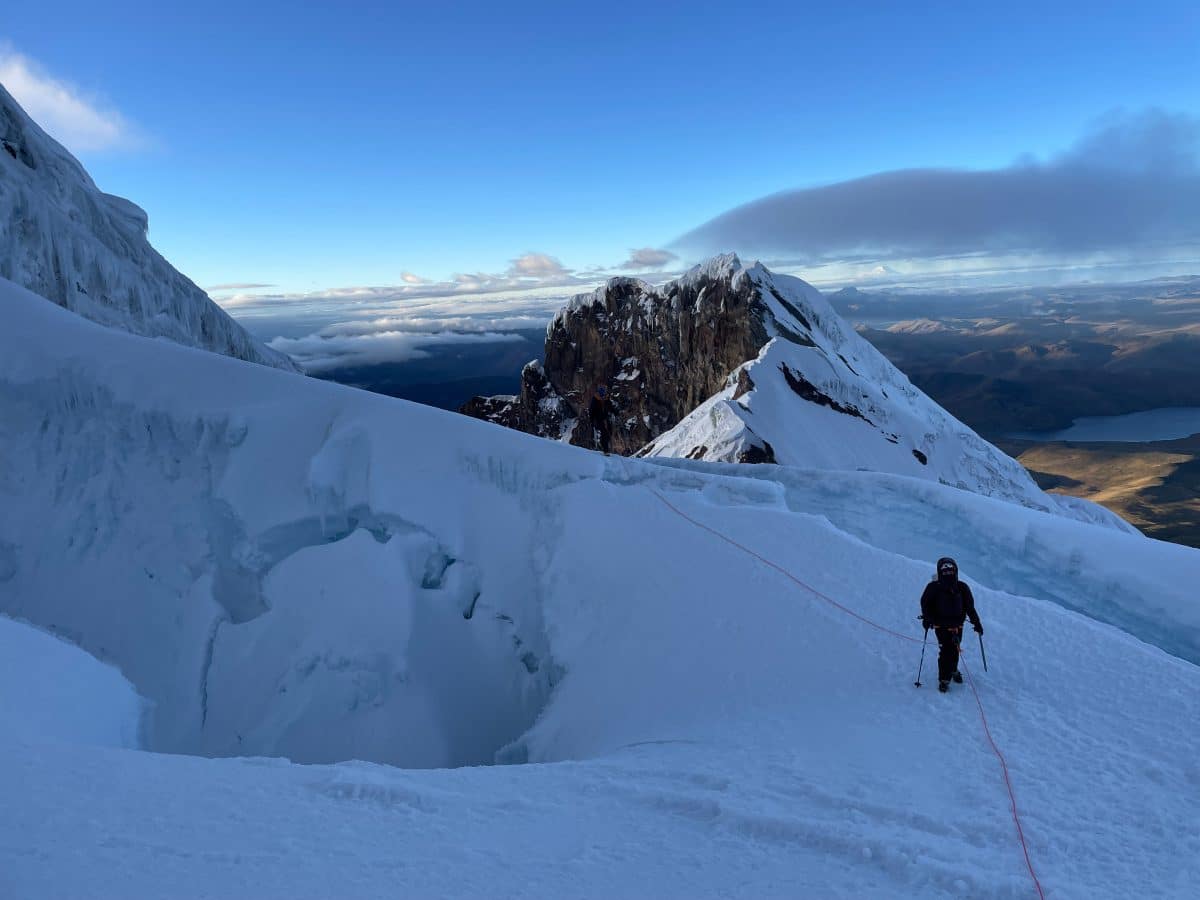 crevasses and crevices summits antizana!