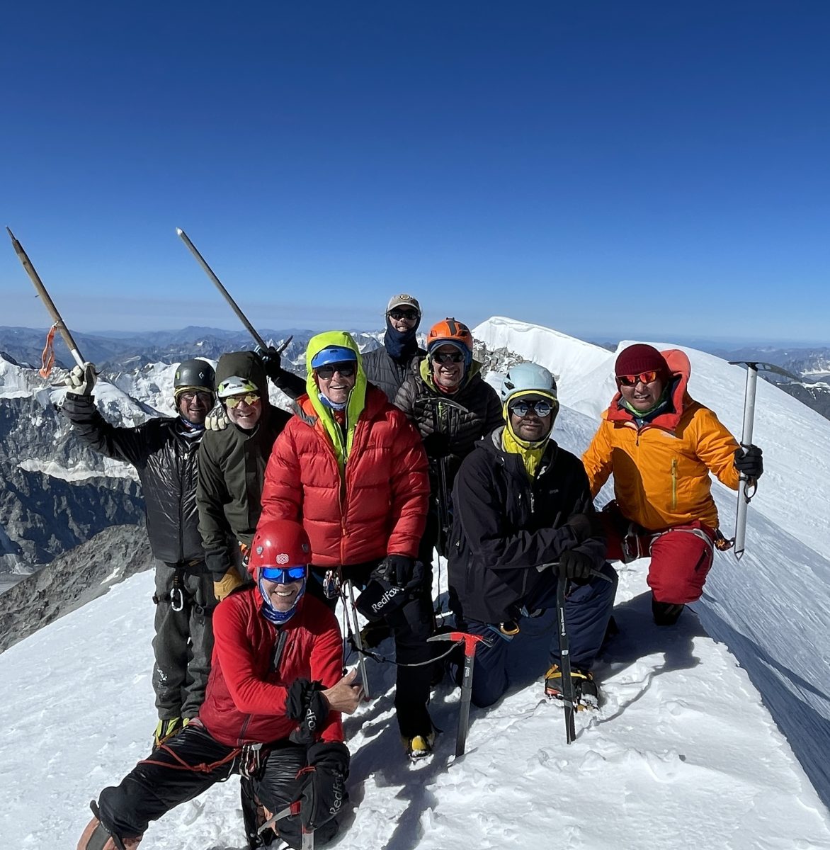 team "no shortcuts" descends to the valley team "no shortcuts" descends to the valley