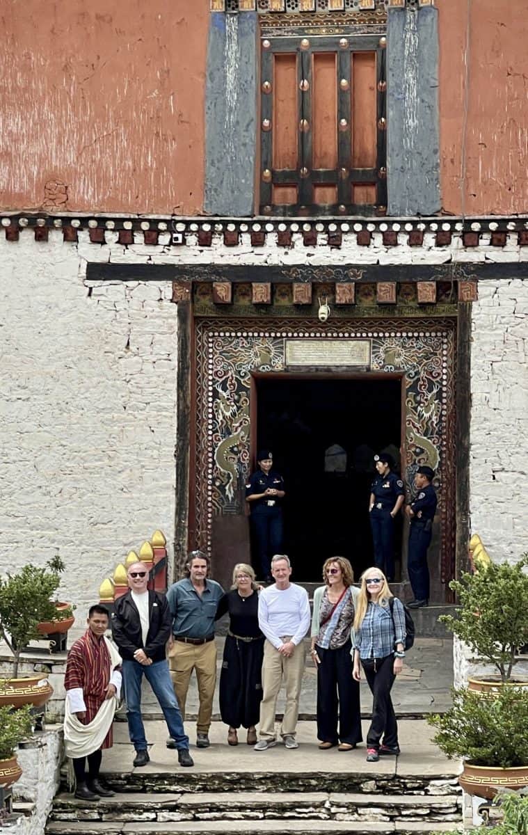 bhutan team arrives in paro