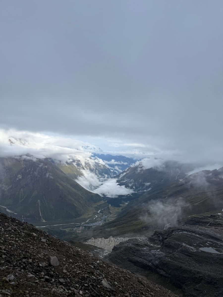 manaslu team resting at basecamp