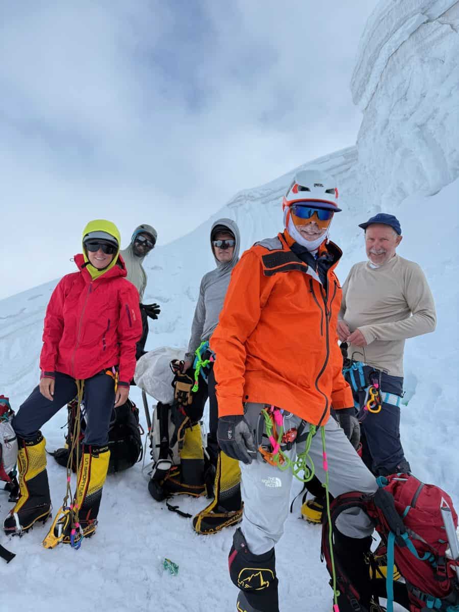 manaslu team resting at basecamp