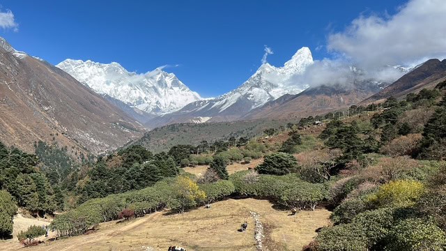 team “hash brown 2 eggs” reaches tengboche