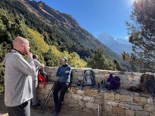 team visits thame village