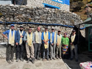 team visits thame village