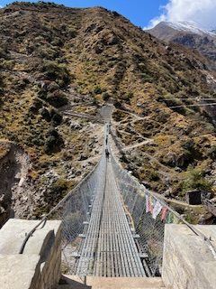 team visits thame village