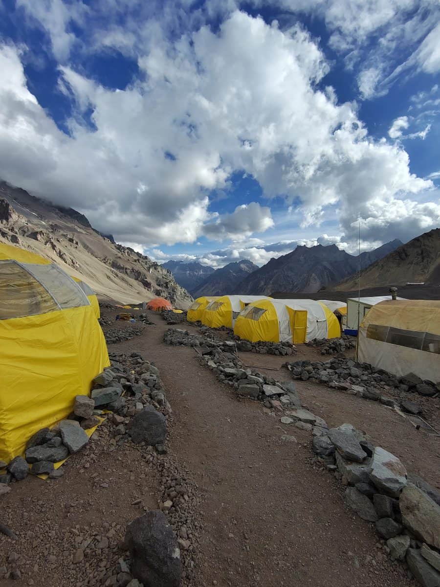 rest day at base camp for team wolverine