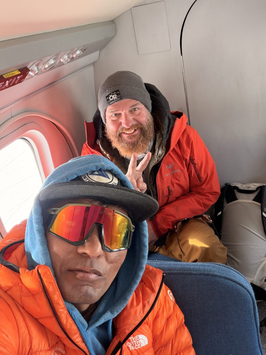 vinson team arrives at basecamp!