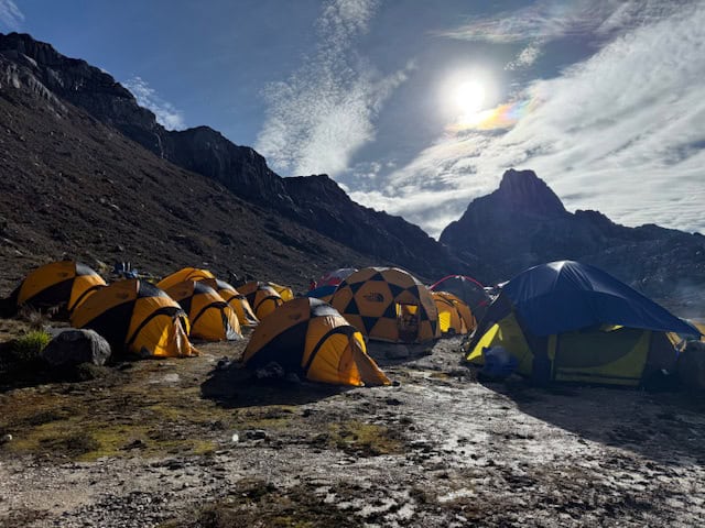 team flys to basecamp!