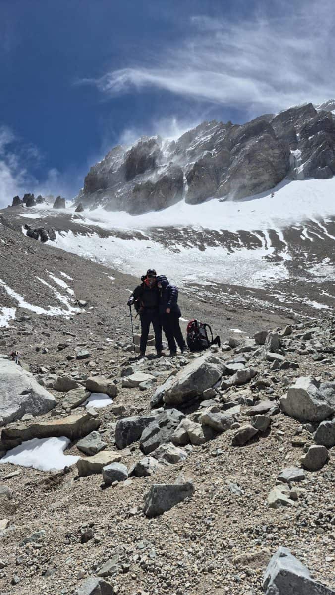 los condores climbs to camp 1