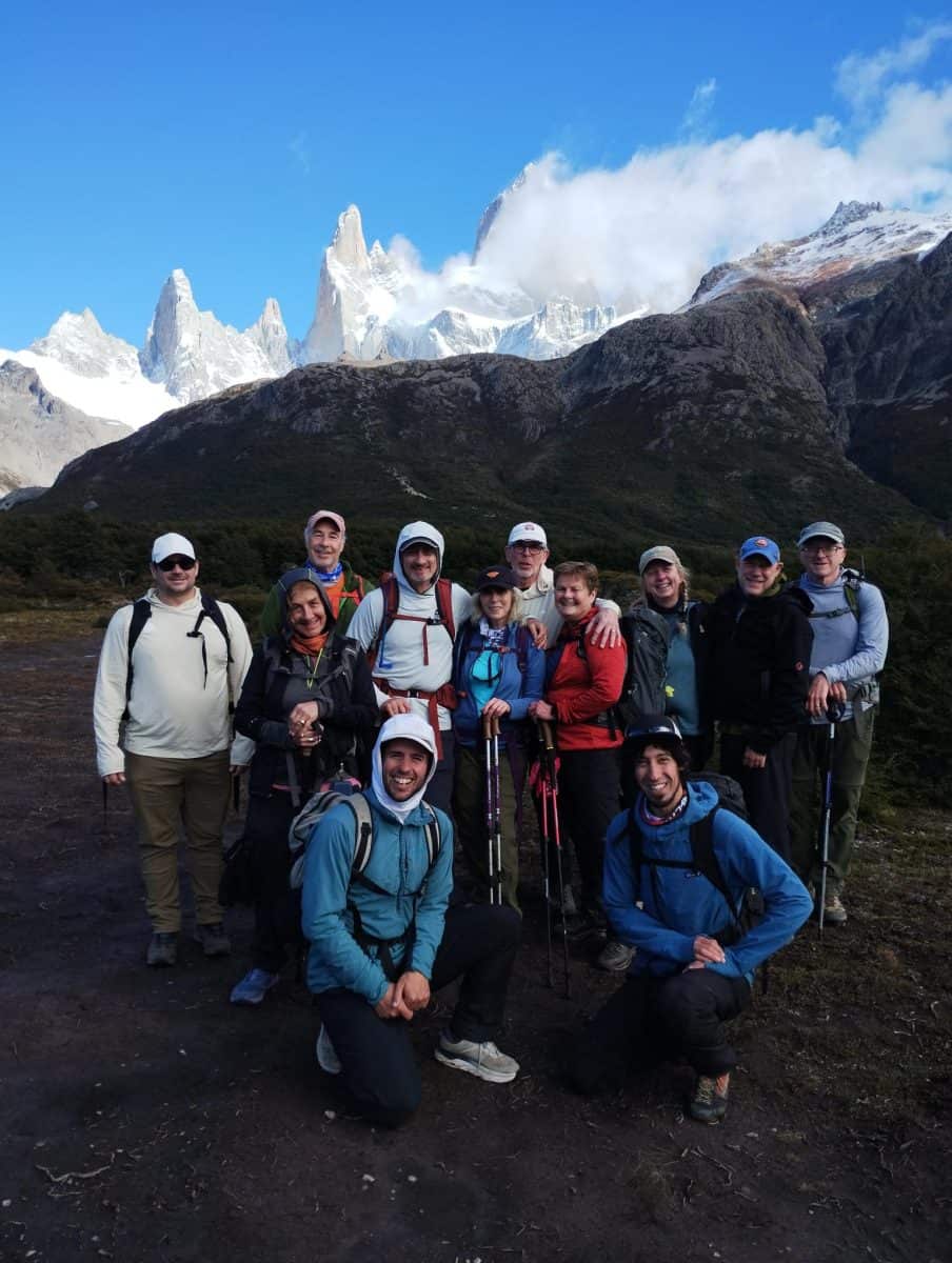 another fantastic day!!! the team treks to laguna de los tres.