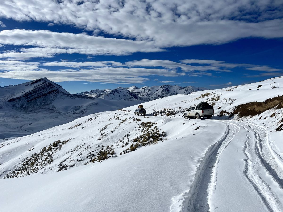 the blockade runners move to huayna potosi base camp