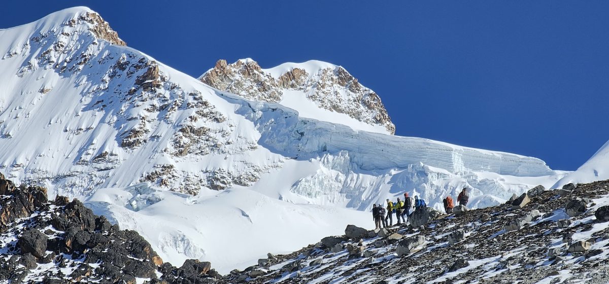 the blockade runners hike to huayna potosi high camp 