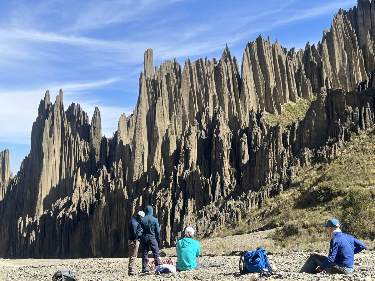 may 17th bolivia team hikes in the valle de las animas