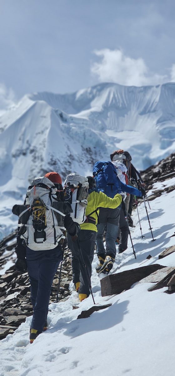 the blockade runners hike to illimani high camp