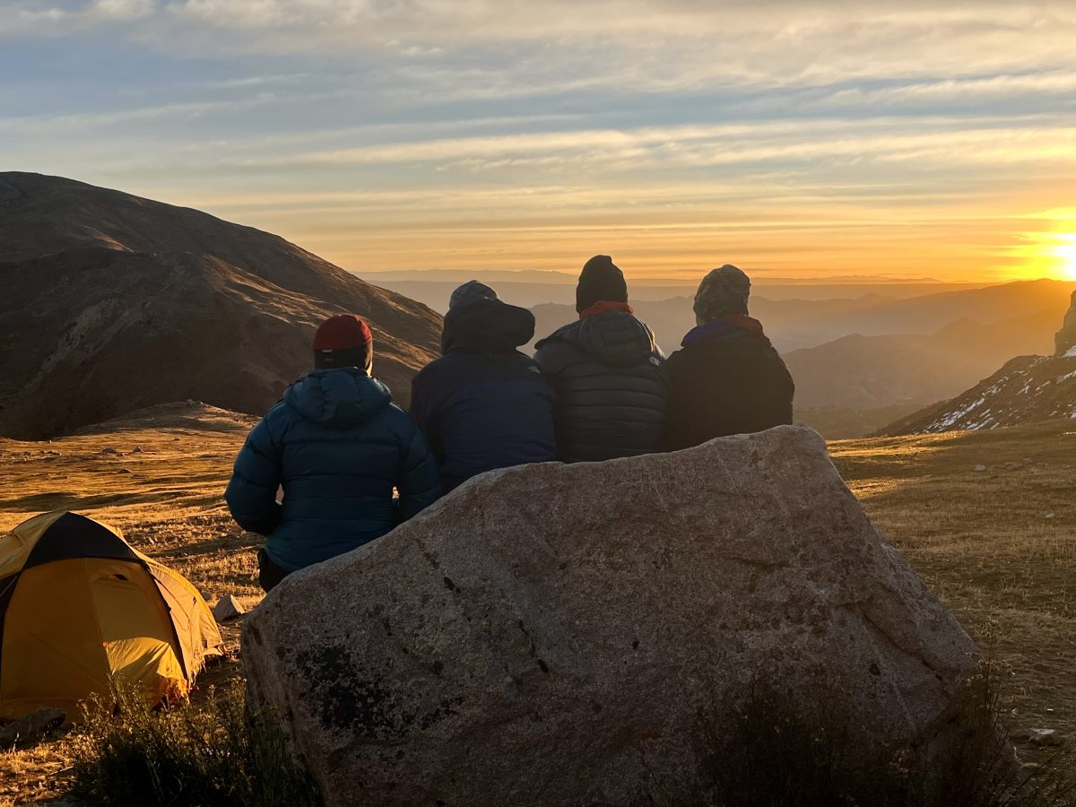 the blockade runners in illimani base camp 