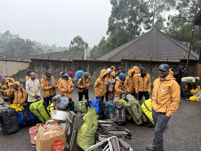 team hazah! climbs to shira camp