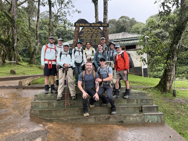 team hazah! climbs to shira camp