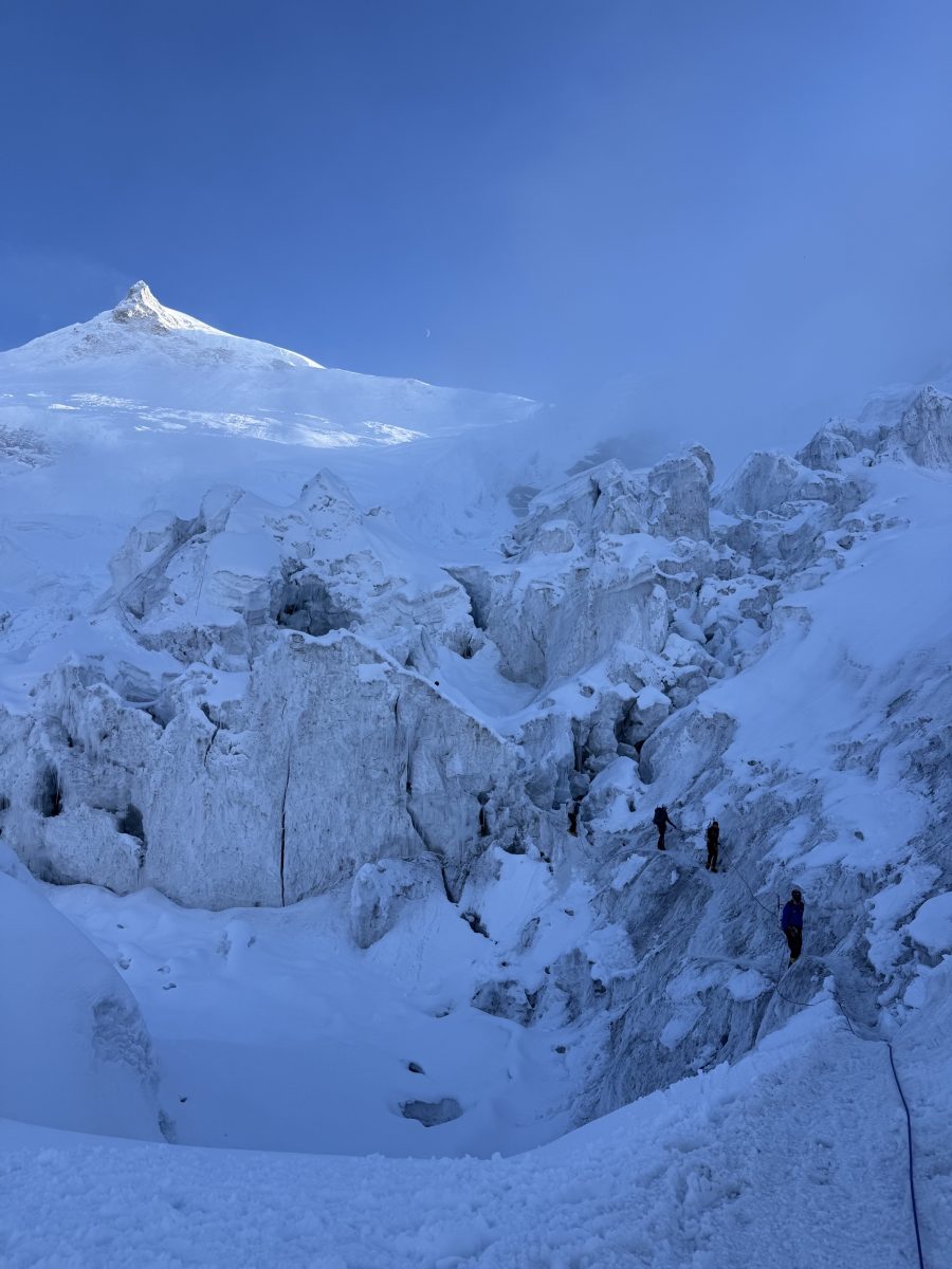 manaslu team acclimatizes at camp 1