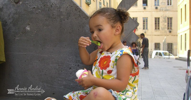 Eat a Gelato to cool down during the hot weather in Nice France