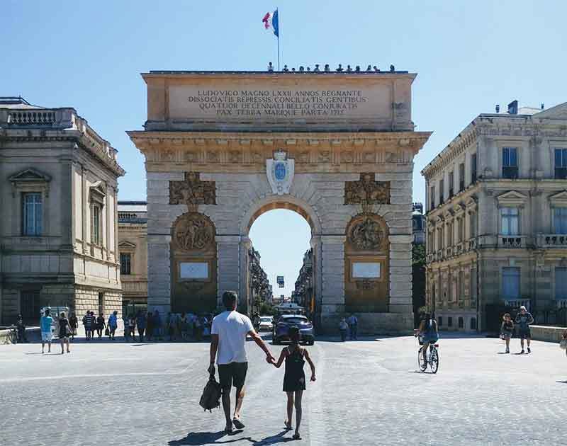 photo of the Arc du triomphe du Peyrou in Montpellier