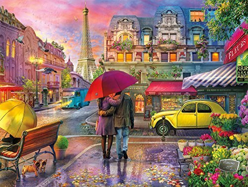 Raining in Paris 750 Piece Jigsaw Puzzle
