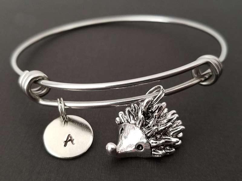 hedgehog bangle bracelet