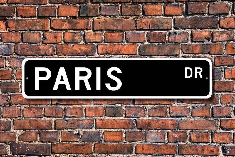 Paris street sign
