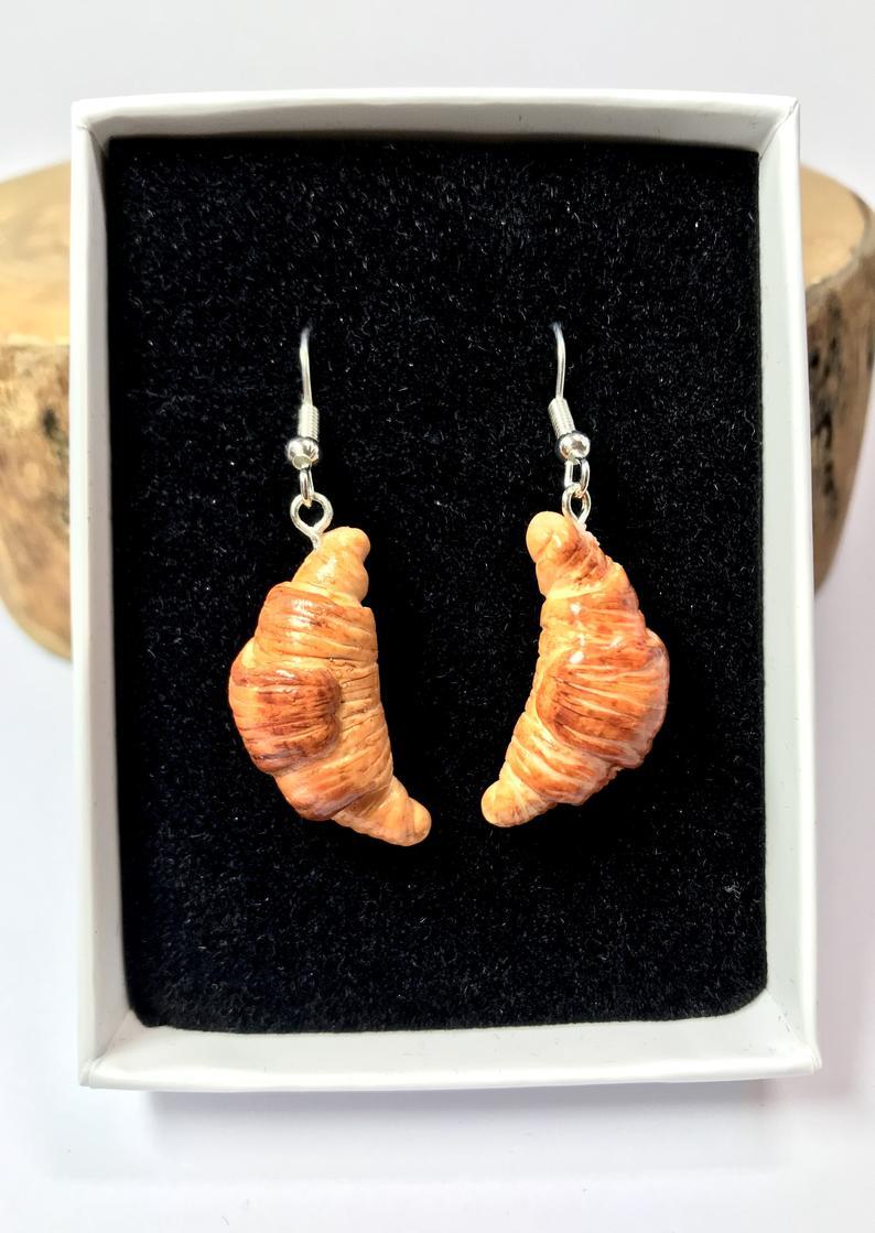 croissant earrings