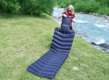 2 in 1 Inflatable Travel Pad / Neck Pillow (by LayOn)
