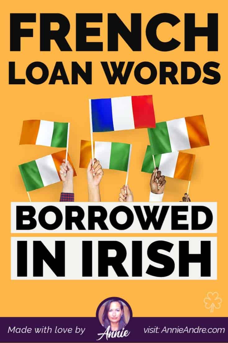 French loan words and names borrowed in the Irish language