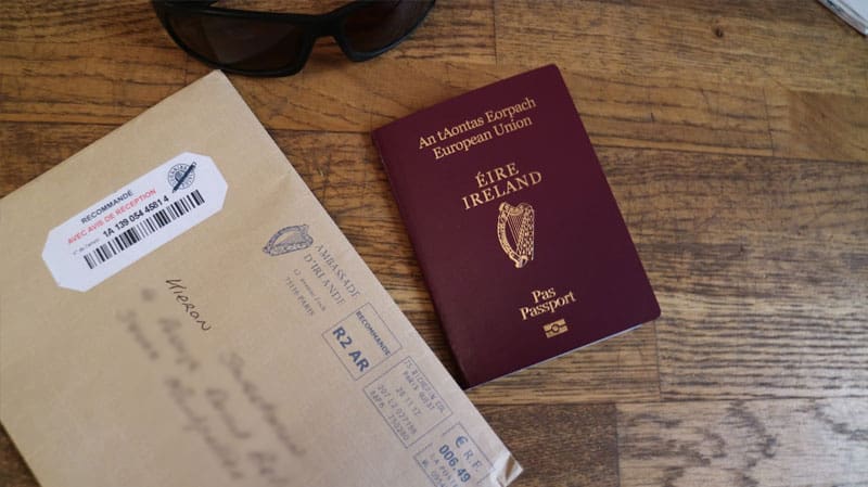 Kieran new Irish passport arrives in the mail: citizenship by descent and a second passport