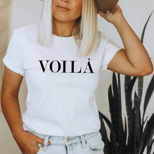 Voila T-shirt in French