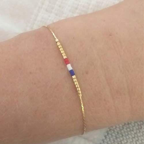 France Flag Bracelet Country Flag Bracelet