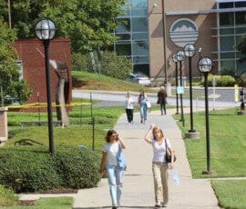 Young people walking away from the BRCC Rec Center
